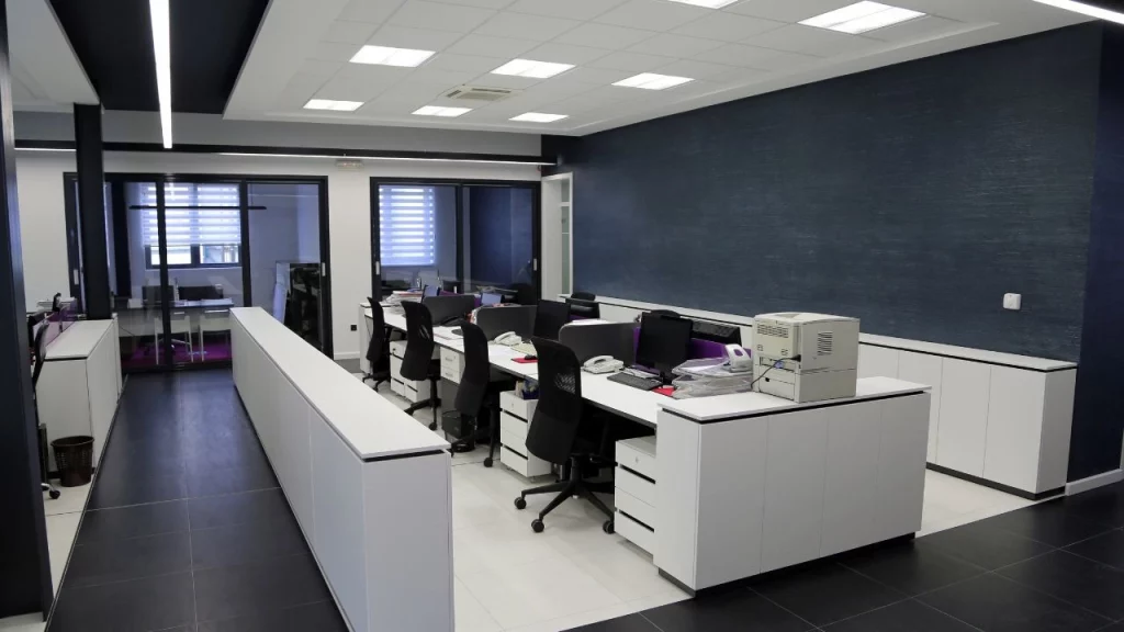 clean-black-white-office-space-chair-desks
